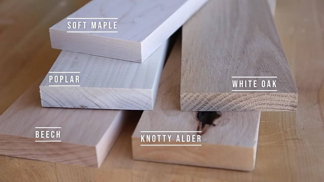 different types of wood for beadboard cabinet