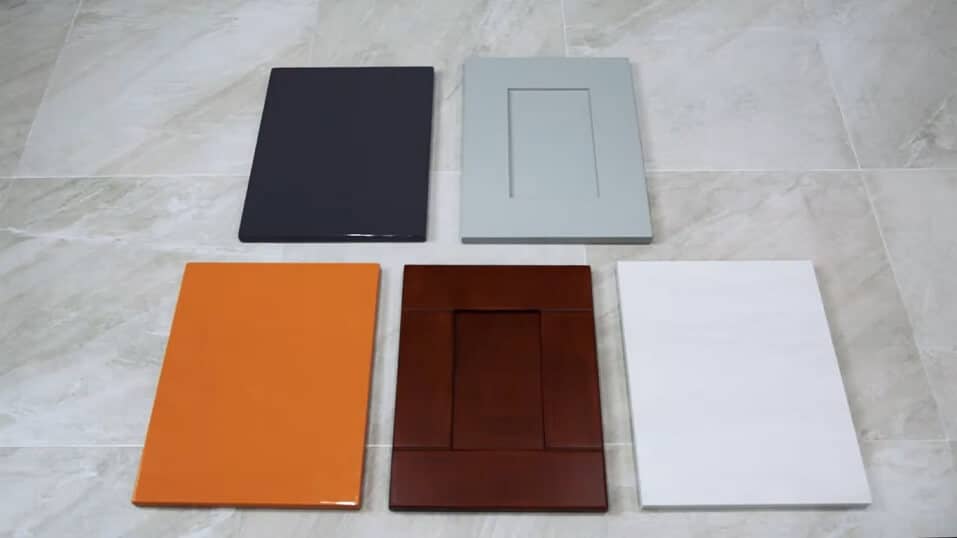 thermofoil cabinet doors in different colors