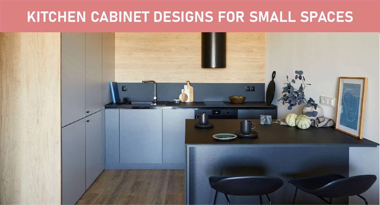 Kitchen Cabinet Designs for Small Spaces Featured image