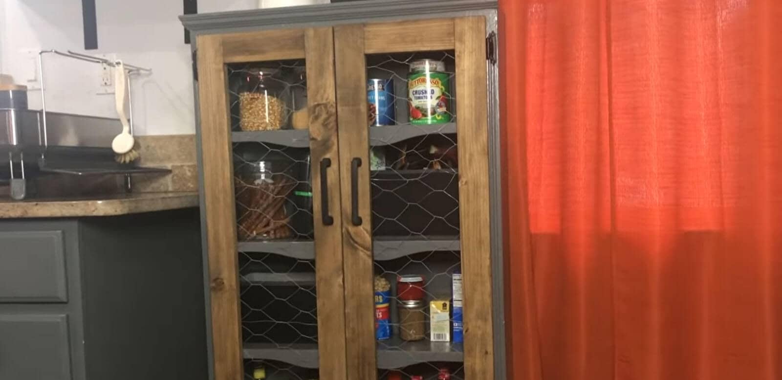 Use of Old Bookshelf in kitchen